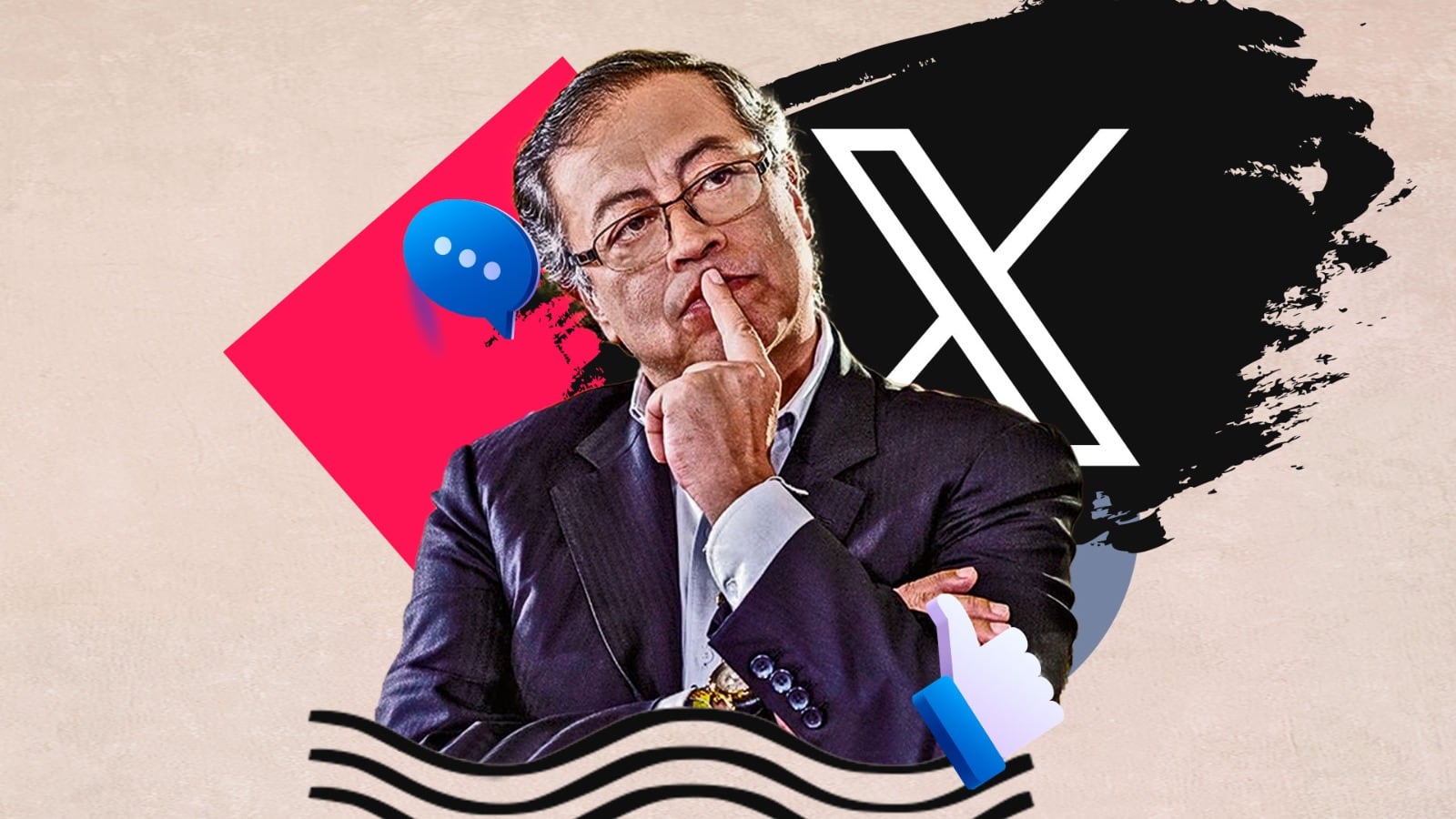 El presidente de Colombia ha recibido críticas por el uso que le da a sus redes sociales - crédito montaje Infobae