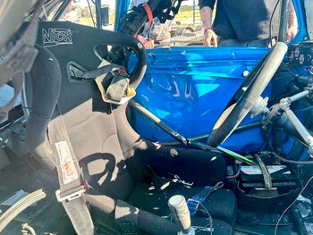 El interior del coche y