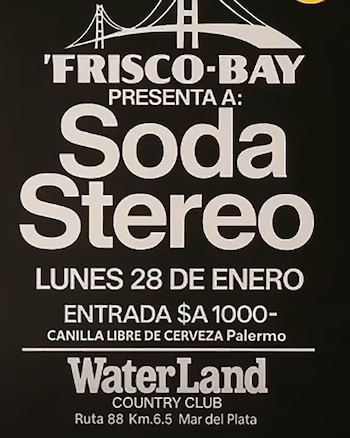 Este afiche promocionaba un concierto
