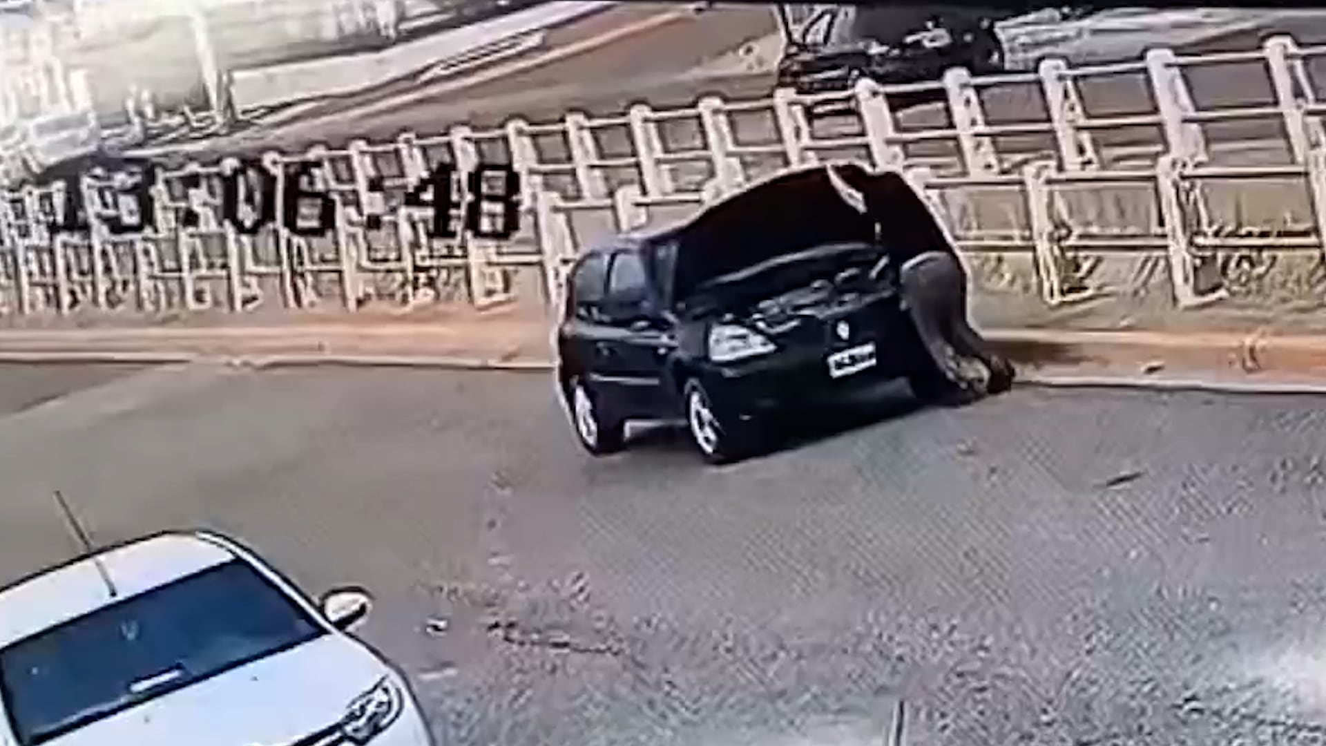 El auto arrancó con el motor en marcha y sin el freno de mano, la rueda delantera y la trasera del lado izquierdo le pasaron por encima del pecho a la conductora