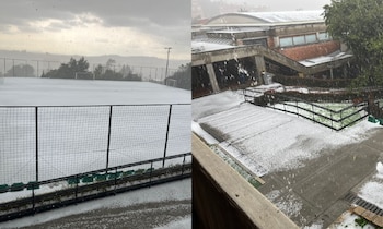 Se reportó una granizada al