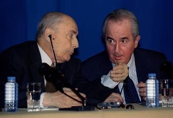 Mitterrand y Balladur. (Reuters)