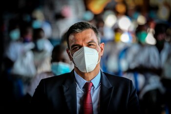 Pedro Sánchez en Angola. EFE/EPA/AMPE ROGERIO