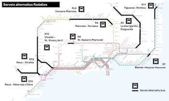 Servicios alternativos de Rodalies para