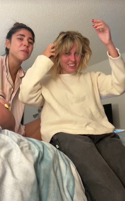 El resultado final mostró a Sofi Gonet luciendo un nuevo corte bob, elogiado por Mayan y celebrado con risas en redes sociales