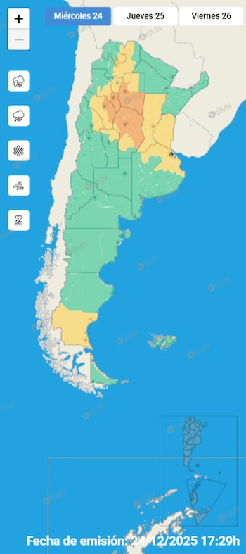 El alerta amarilla por tormentas