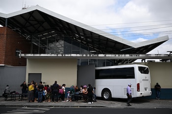 Llegada de migrantes a Guatemala deportados desde Estados Unidos