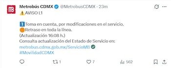 Línea 1 del Metrobús de