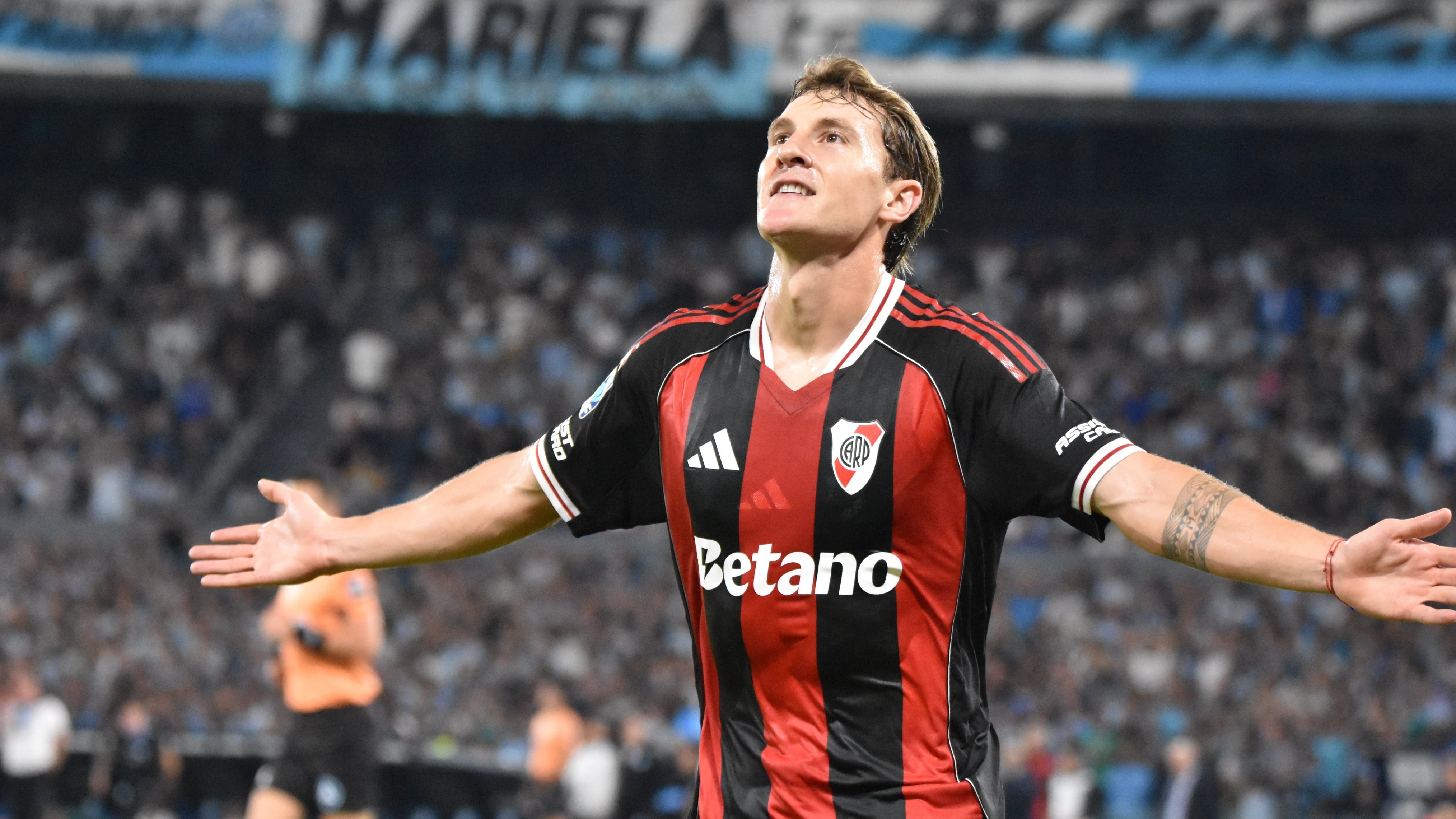 El festejo de Colidio (X: @RiverPlate)