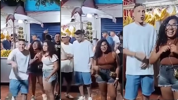 Jóvenes armaron escándalo en vía