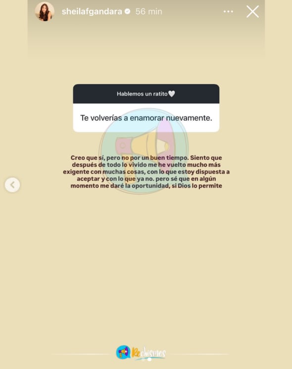La expareja de Juanda Caribe respondió si está dispuesta a darse una nueva oportunidad en el amor - crédito @rechismes/IG