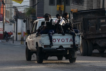 Integrantes de la Policía de Haití en Puerto Príncipe (Haití) (EFE/Jonet St Élois/Archivo)