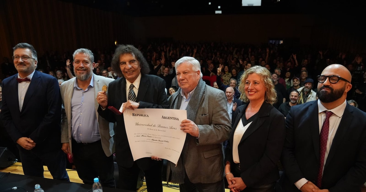 Alejandro Dolina, doctor honoris causa de la UBA: ceremonia en Ciencias