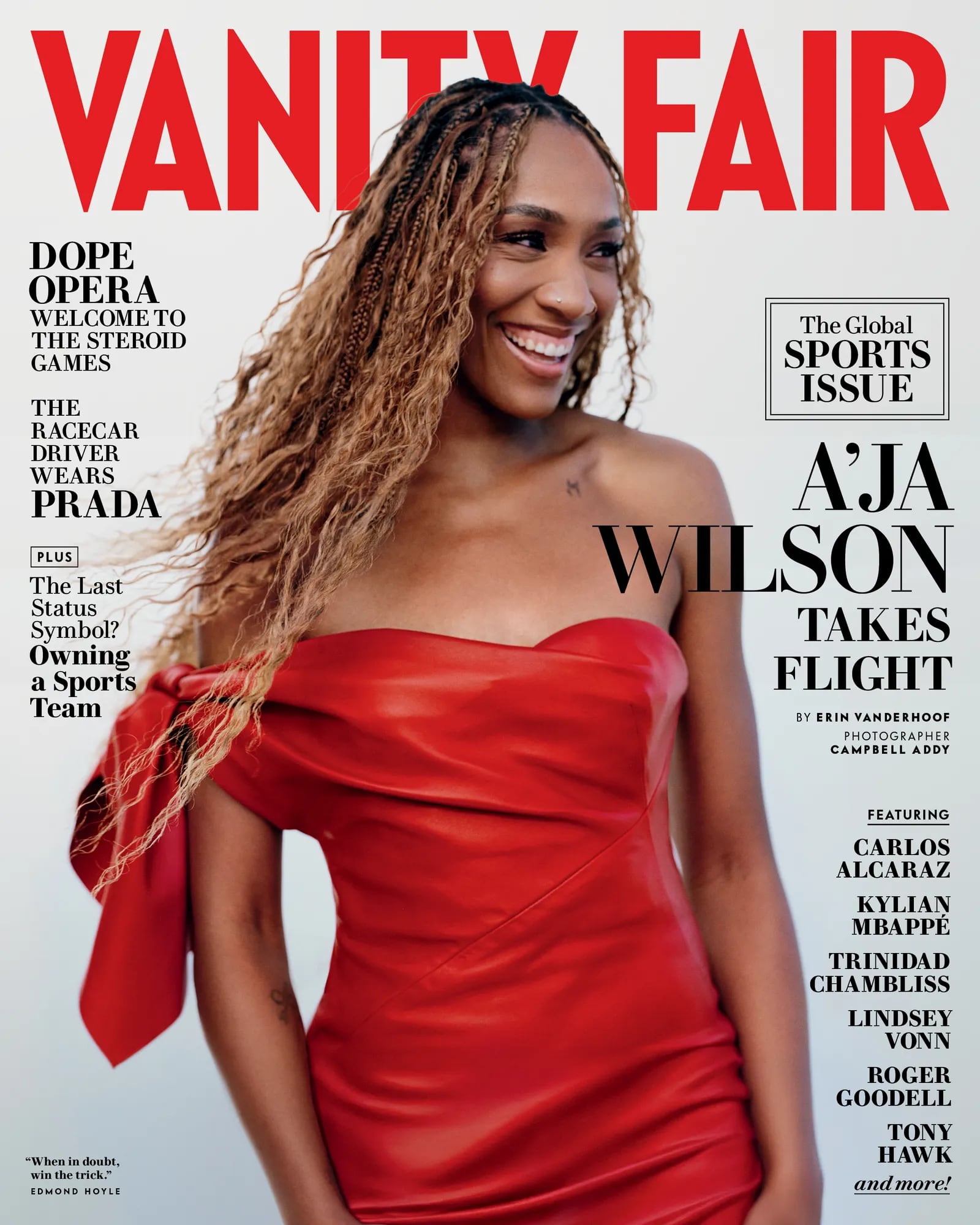 A’ja Wilson hace historia al aparecer en la portada de Vanity Fair y lidera la integración del básquet femenino en la cultura pop global