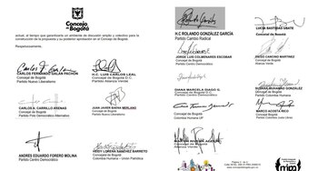 Los concejales que firmaron la