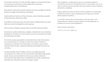 El mandatario también cuestionó la