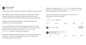 Carlos Fernando Galán rechazó ataque