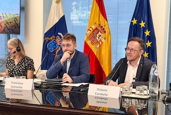 16/09/2026 El viceconsejero del Gabinete de la Presidencia, Octavio Caraballo durante una sesión del Grupo de Trabajo de Migraciones de la Conferencia de Regiones Periféricas y Marítimas (CRPM)
POLITICA
GOBIERNO DE CANARIAS