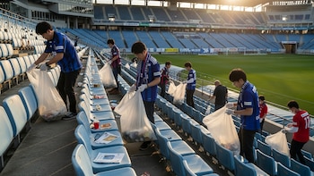 Ejemplo japonés en México: su afición solicita 10,000 bolsas de basura para limpiar el Estadio Monterrey