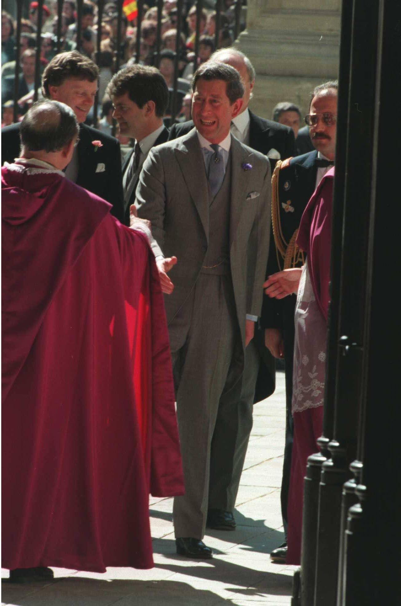 El actual rey Carlos III de Inglaterra en la boda de la infanta Elena y Jaime de Marichalar (Grosby)