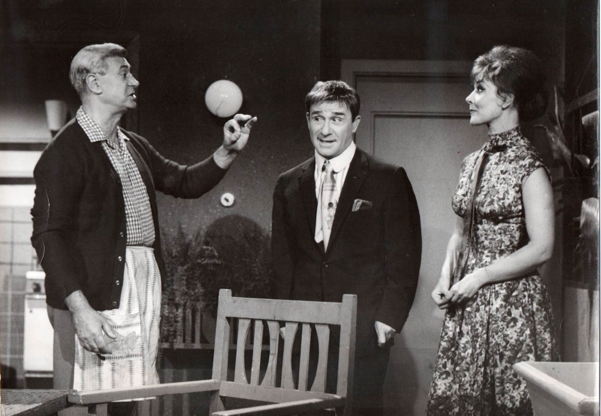 Pepe Biondi junto a Luis Sandrini y Diana Maggi (Gentileza Leonardo Greco)