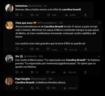 Reacción de usuarios sobre caso