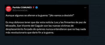 El partido Comunes denunció en