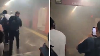 Captan explosión en la Línea 1 del Metro CDMX: usuarios fueron desalojados de la estación Zaragoza