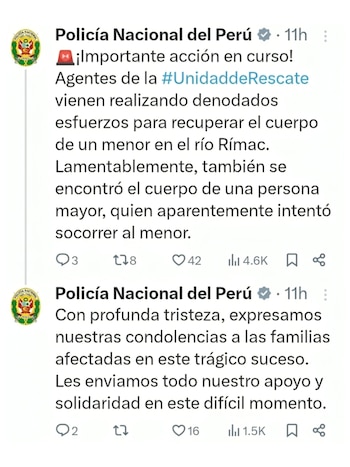 PNP se pronunció en redes