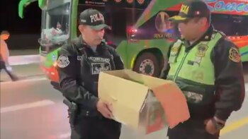 Un paquete que debía contener