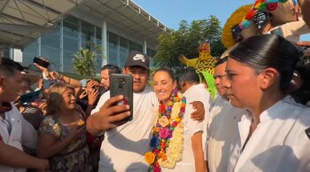 Claudia Sheinbaum llegó a Acapulco,