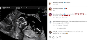 Ana Paula Consorte compartió una ecografía en Instagram en una publicación vinculada a su marca de perfumes. IG