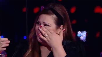 Julia Ferrón, emocionada luego de