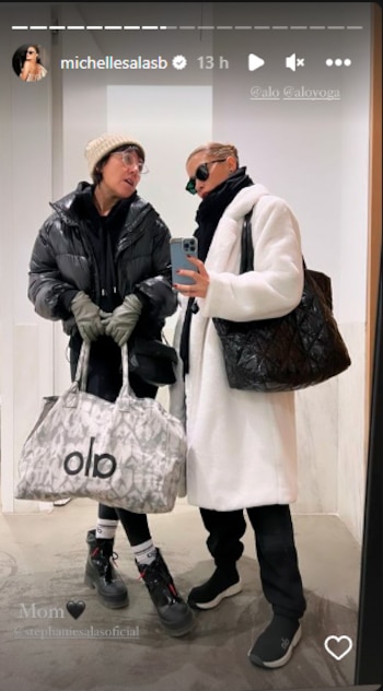 Madre e hija se ejercitaron,