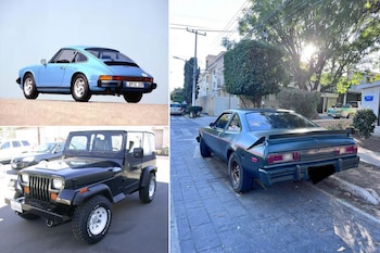 Entre las unidades que posee Trevilla Trejo destaca un porsche modelo 911, una camioneta Jeep Wrangler y un chrysler valiant (Foto de referencia: Porsche / Facebook marketplace)
