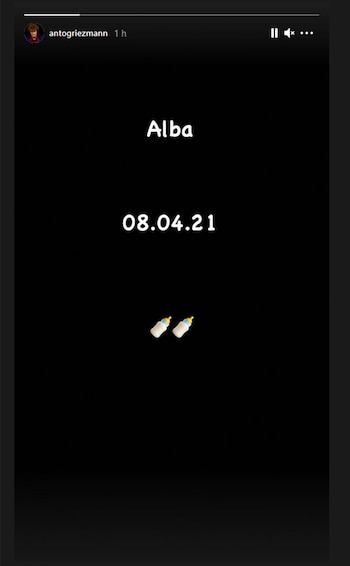 La publicación de Antoine Griezmann