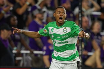 El atacante colombiano es uno de los futbolistas con mejor pasado reciente en el fútbol mexicano - crédito Nathan Ray Seebeck / Reuters USA Today Sports