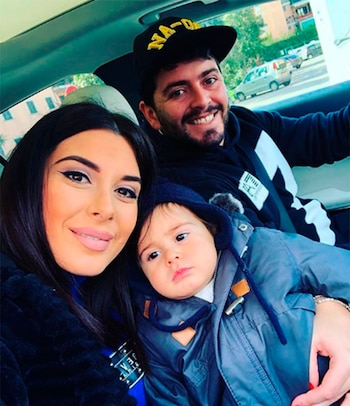 Nunzia Pennino y Diego Maradona Jr construyeron una familia con dos hijos