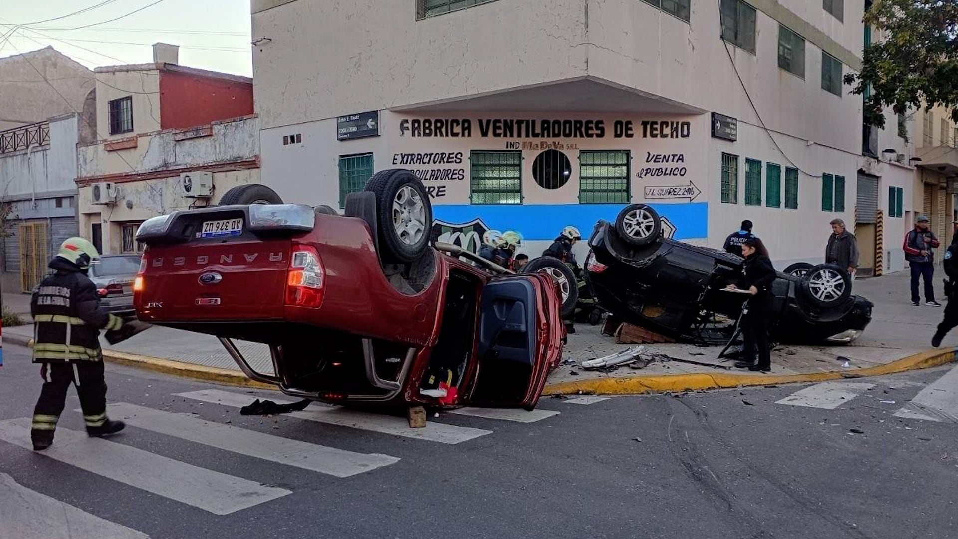 Los afectados salieron por sus medios.