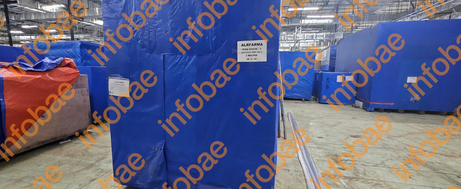 Las cajas encontradas tienen la leyenda de la droguería Alfarma, de los García Furfaro