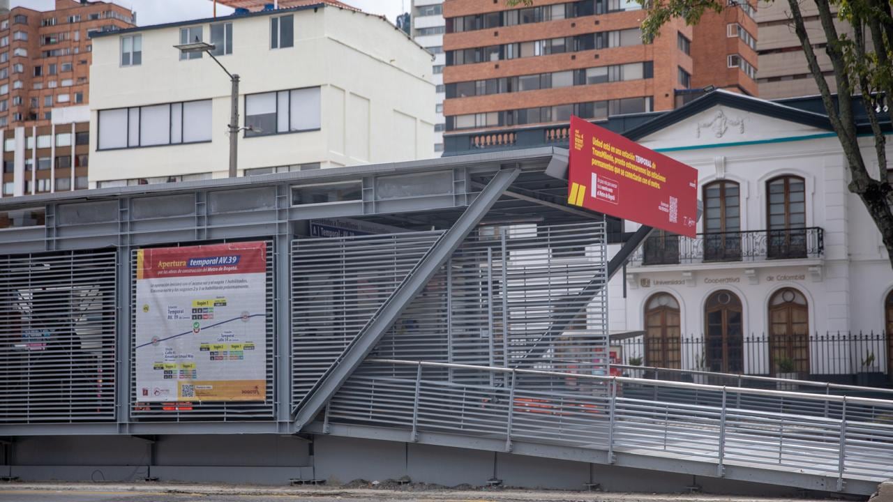 TransMilenio anunció apertura de la estación temporal Av. 39, además de nuevos cierres y ajustes de rutas por obras del metro