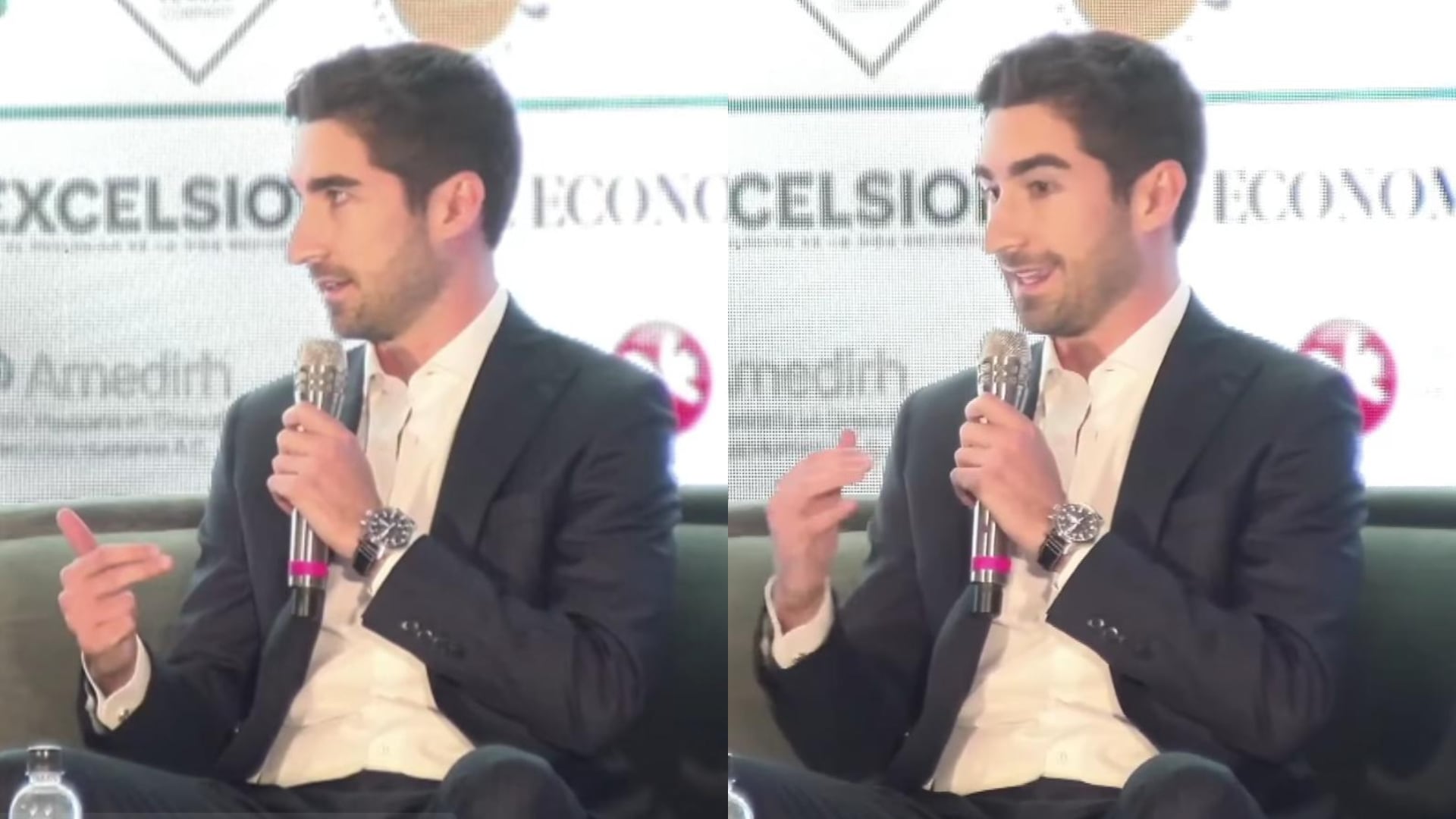 Él es Gonzalo Hevia Baillères. Salió hace tiempo con Belinda. (Captura de pantalla de Youtube/@MundoEjecutivoTV)