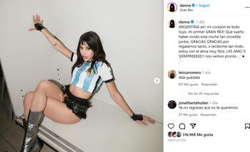 Fans mexicanos critican a Danna Paola por foto con camiseta albiceleste
