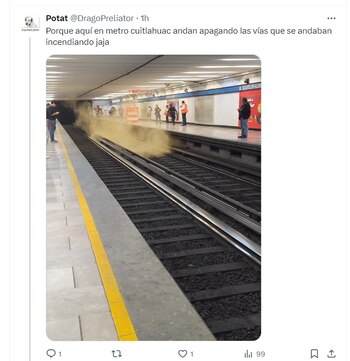 Reportaron presencia de humo en