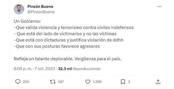 Con este mensaje en su