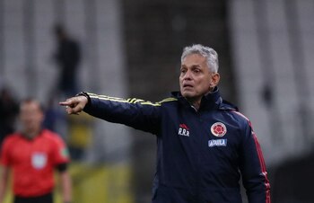 FOTO DE ARCHIVO: Eliminatoria sudamericana al Mundial - Brasil vs. Colombia - Arena Corinthians, Sao Paulo, Brasil - 11 de noviembre de 2021. El entrenador de Colombia, Reinaldo Rueda. REUTERS/Amanda Perobelli -