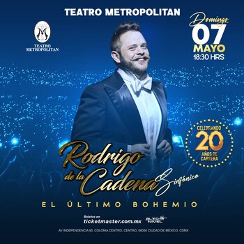 El cantante mexicano se presentará