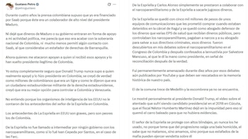 Petro vinculó la controversia con Alex Saab y sostuvo que sectores que antes lo atacaron ahora respaldan a Abelardo de la Espriella - crédito @petrogustavo/X