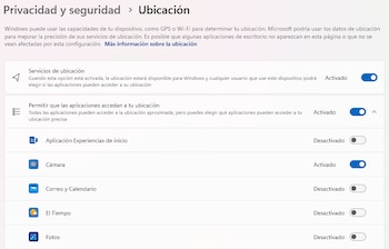 Una de las manera de solucionar el problema con ProgramData es desactivar la ubicación de las aplicaciones.