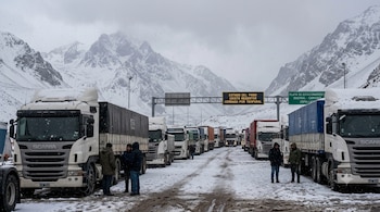 Nieve en los Andes